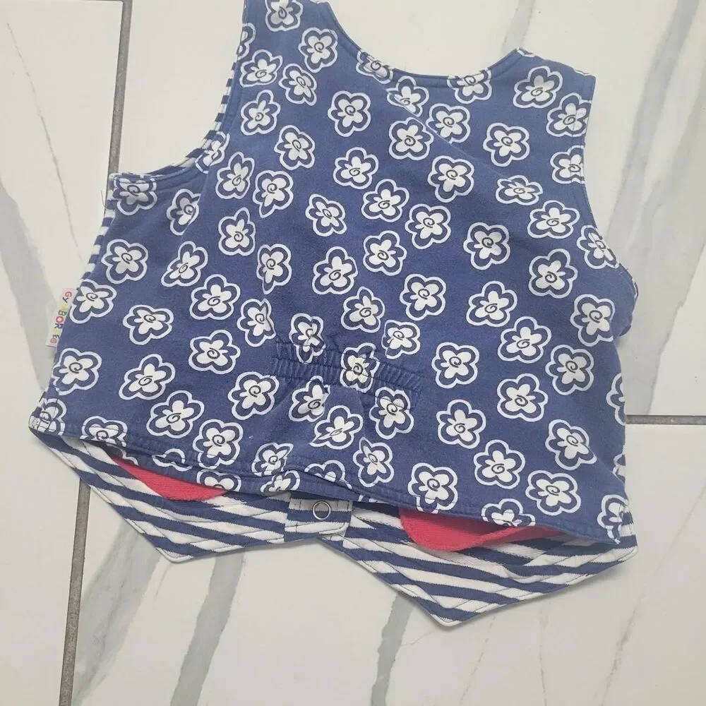 Gymboree White and Blue Vest